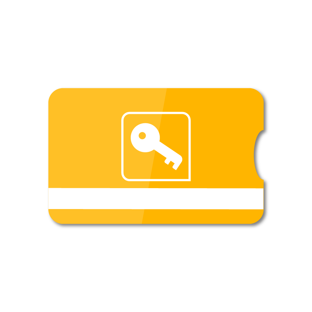 Show details for Magnetic Stripe Plastic Hotel Key Card