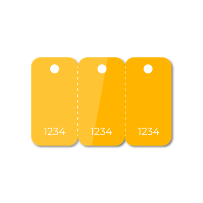Show details for Plastic Variable Data 3 Up Fob Cards